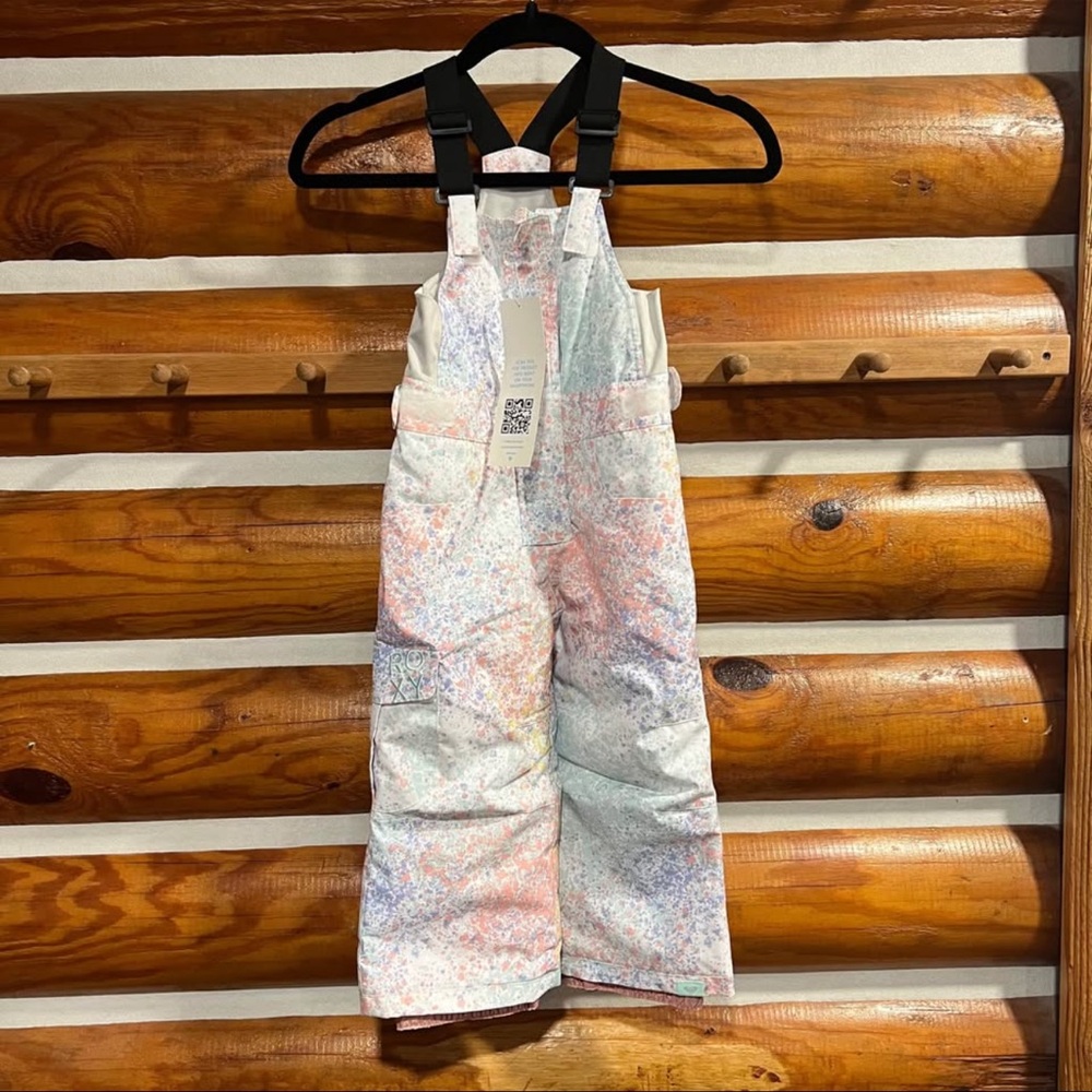 Roxy Kids Multicolor‎ Snow Bib size 3